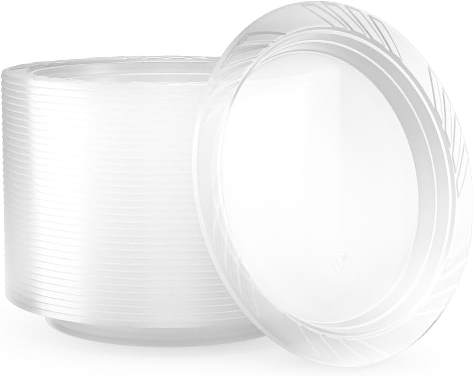 Plastic Clear 7inch PLATES (40 packs)