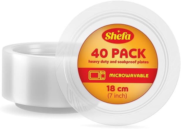 Plastic Clear 7inch PLATES (40 packs)