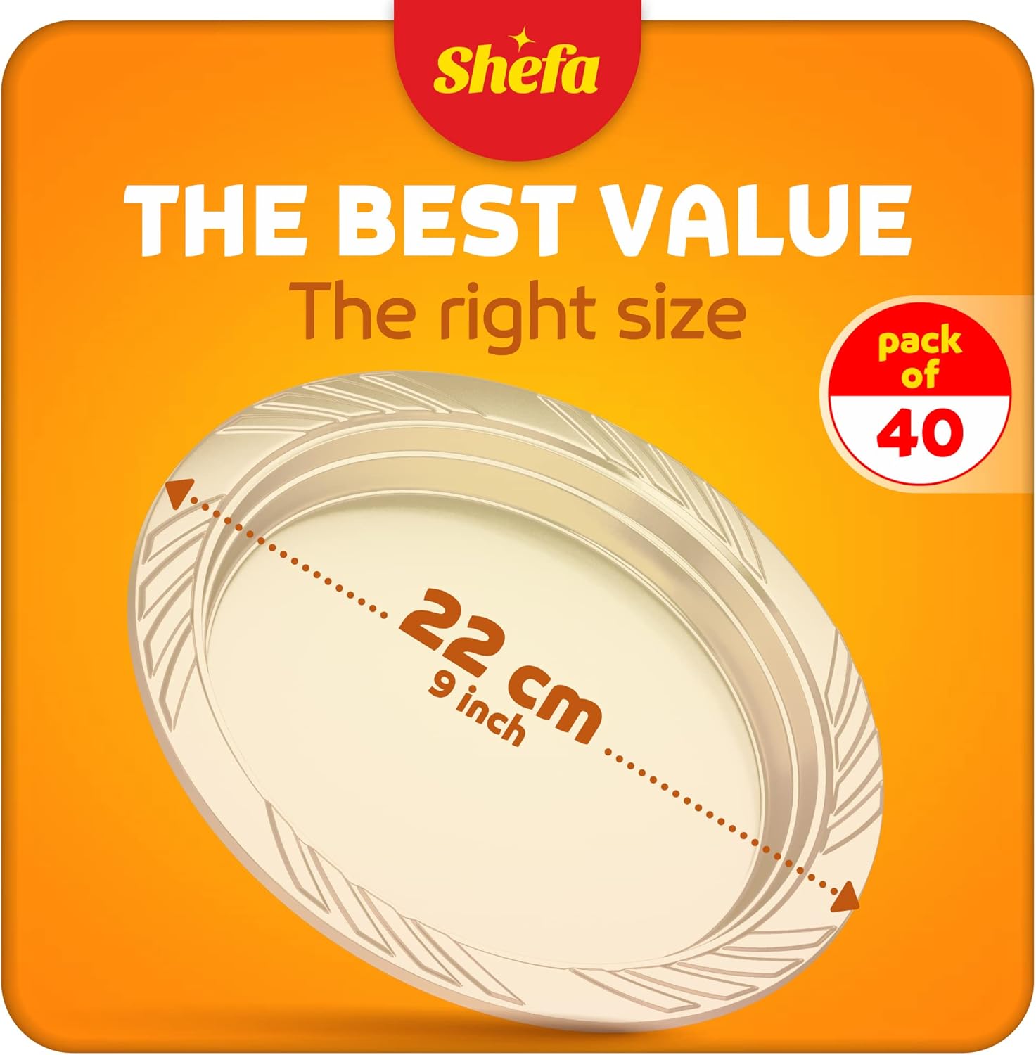 Plastic Clear 9inch PLATES (40 pack)