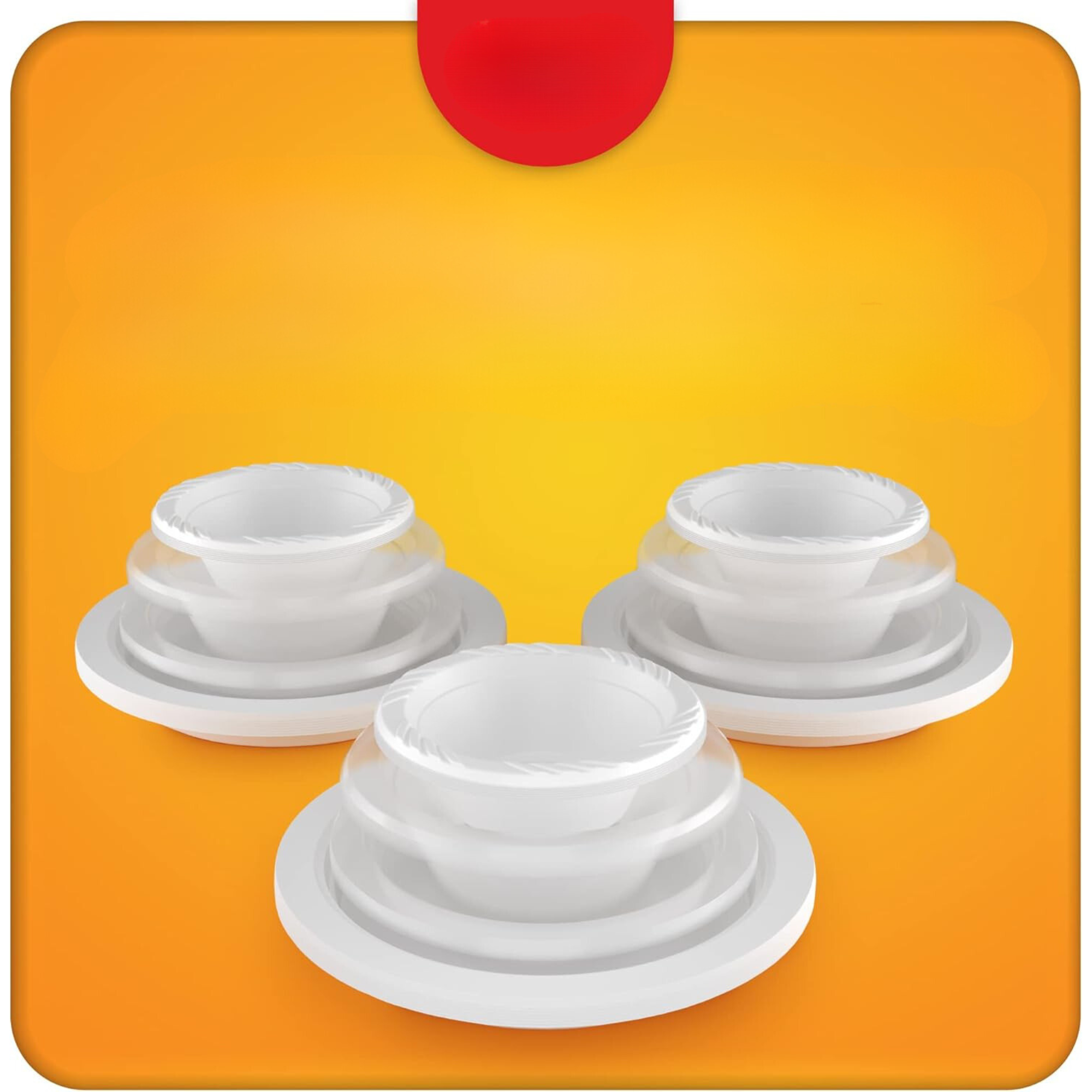 Plastic Clear 7inch PLATES (40 packs)