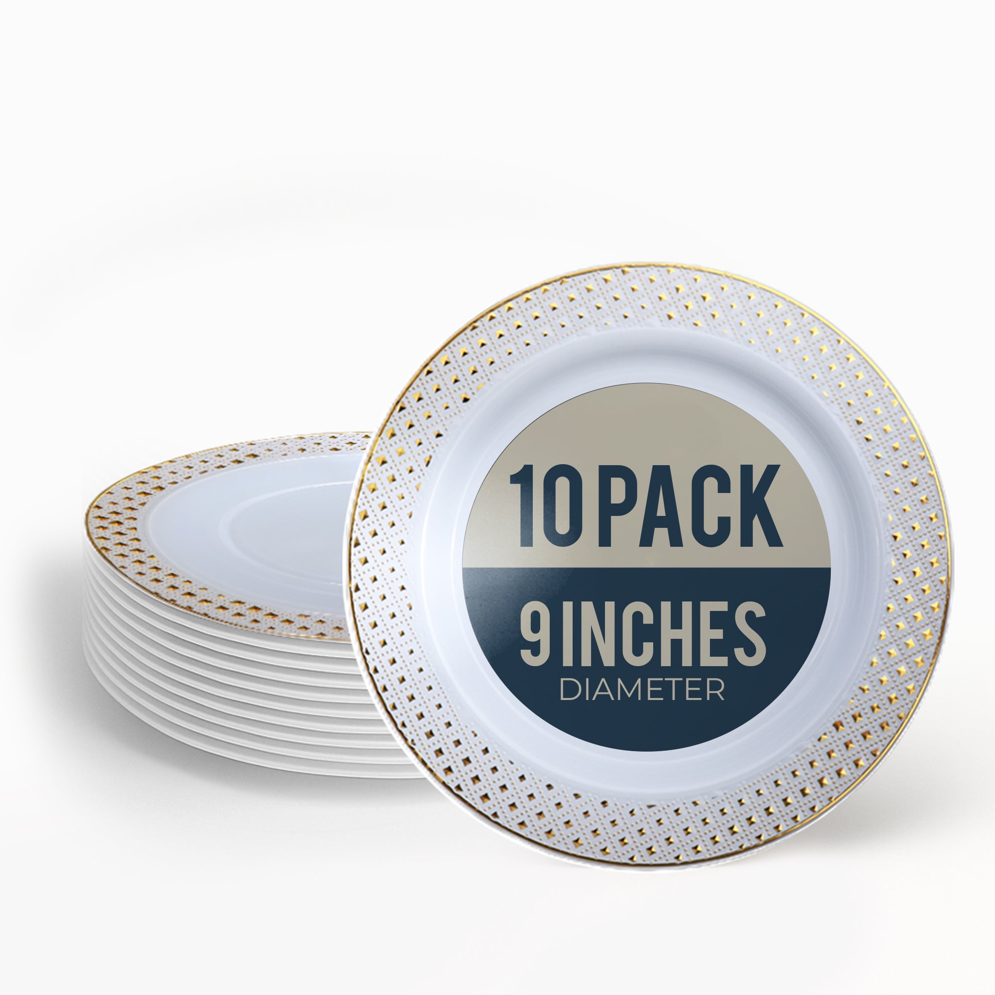 ELEGANT 9inch PLATES (10 PER PACK)