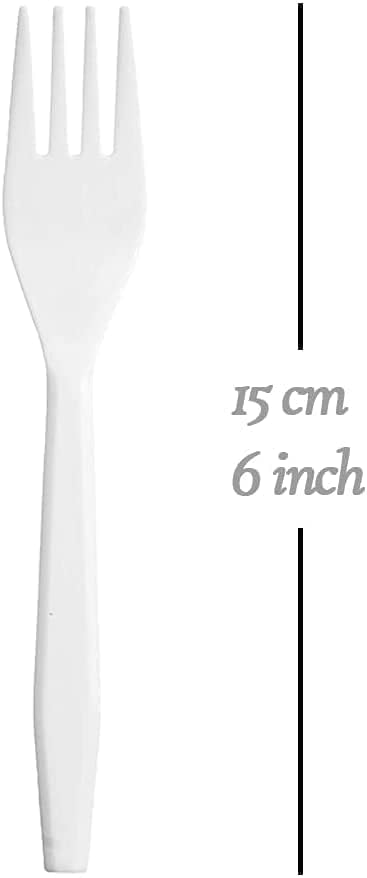 Plastic White FORKS Premium (100 packs)