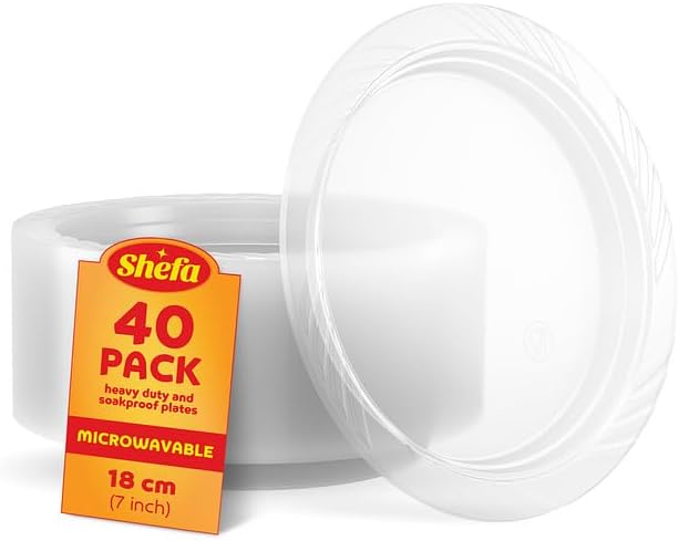 Plastic Clear 7inch PLATES (40 packs)