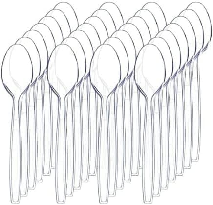 plastic clear SPOONS (50 packs)