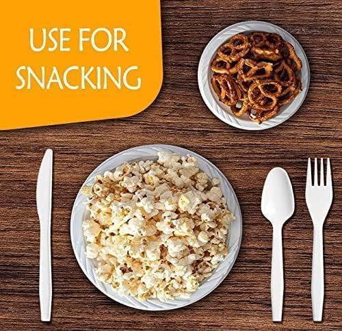 Plastic White FORKS Premium (100 packs)