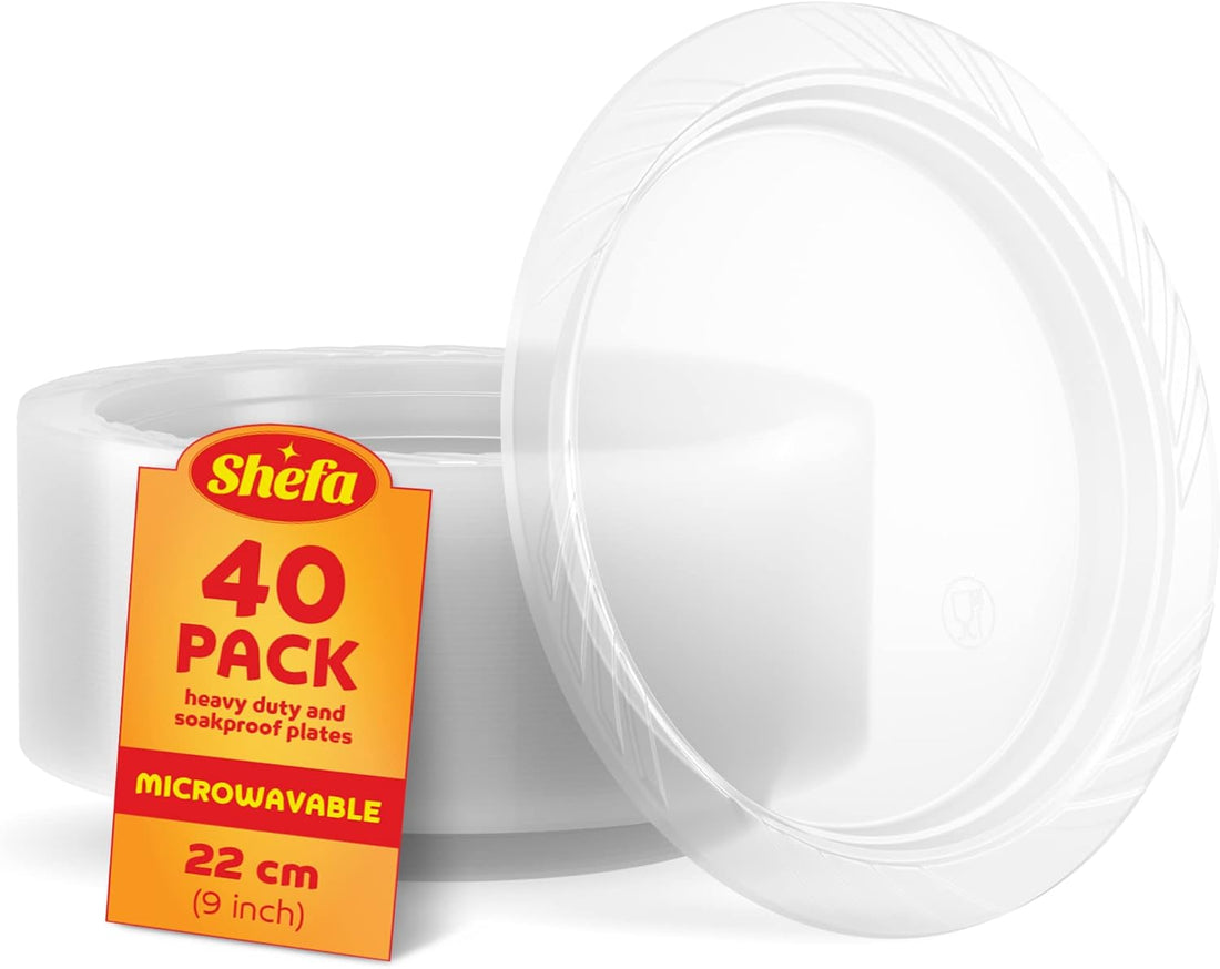 Plastic Clear 9inch PLATES (40 pack)