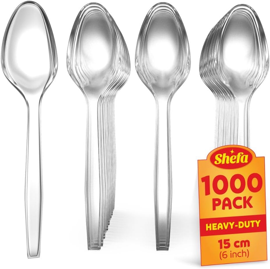 plastic clear SPOONS (50 packs)