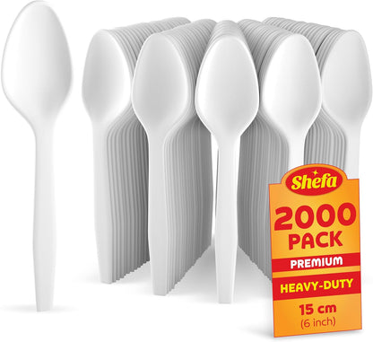 Plastic White SPOONS Premium (100 pack)