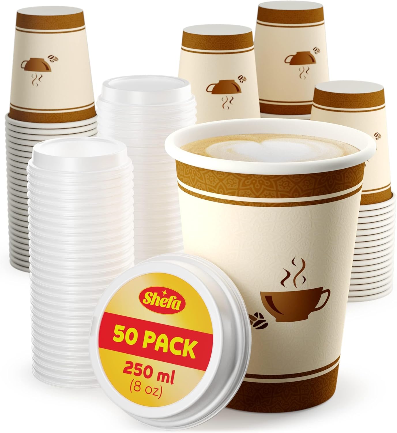 Paper Cups 8oz With Lids