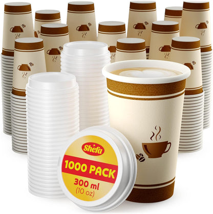 Paper Cups 10oz Lids