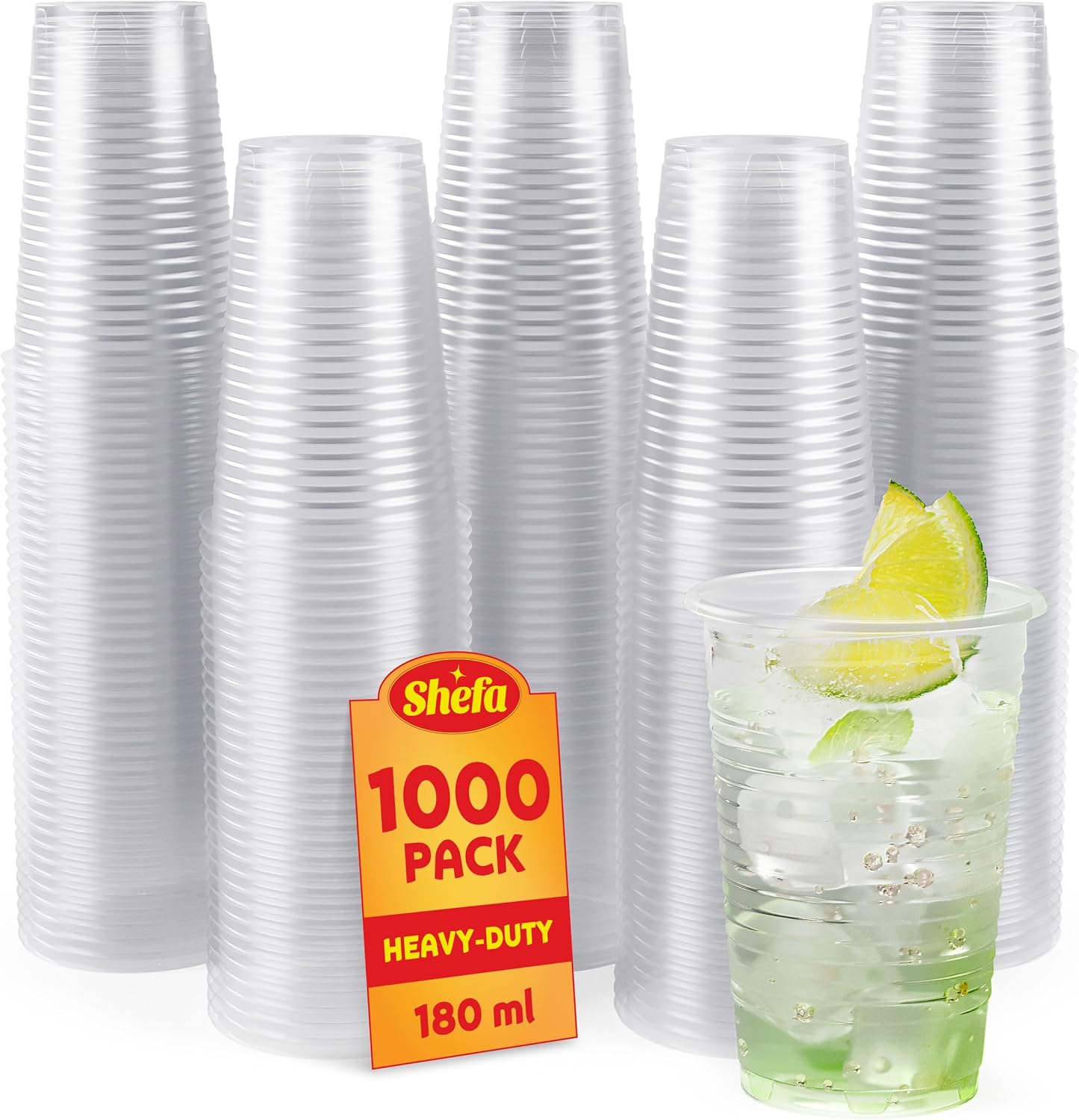 Plastic Cups 180CC (100 per sleeve)