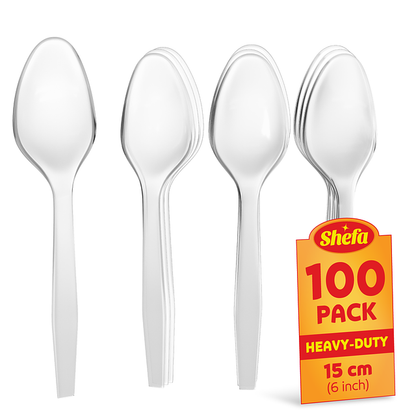 plastic clear SPOONS (50 packs)