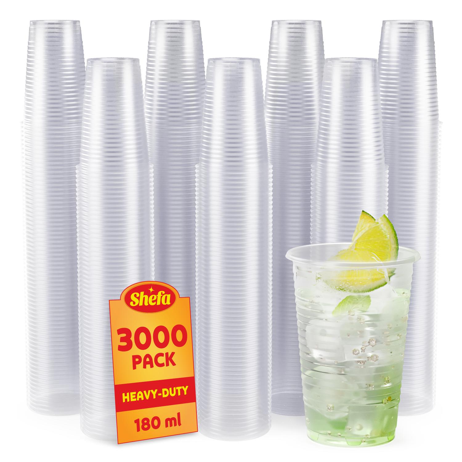 Plastic Cups 180CC (100 per sleeve)