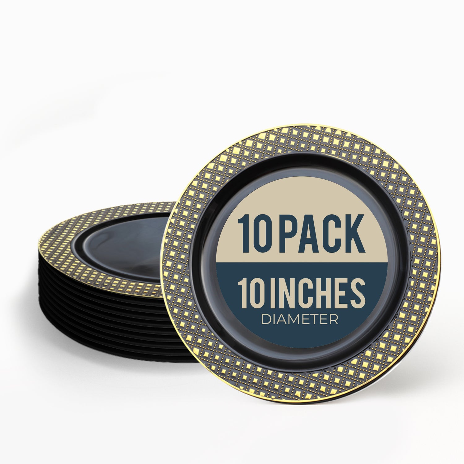 ELEGANT 10inch PLATES (10 PER PACK)