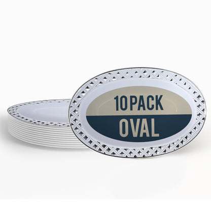 ELEGANT OVEL BOWLS (10 PER PACK)