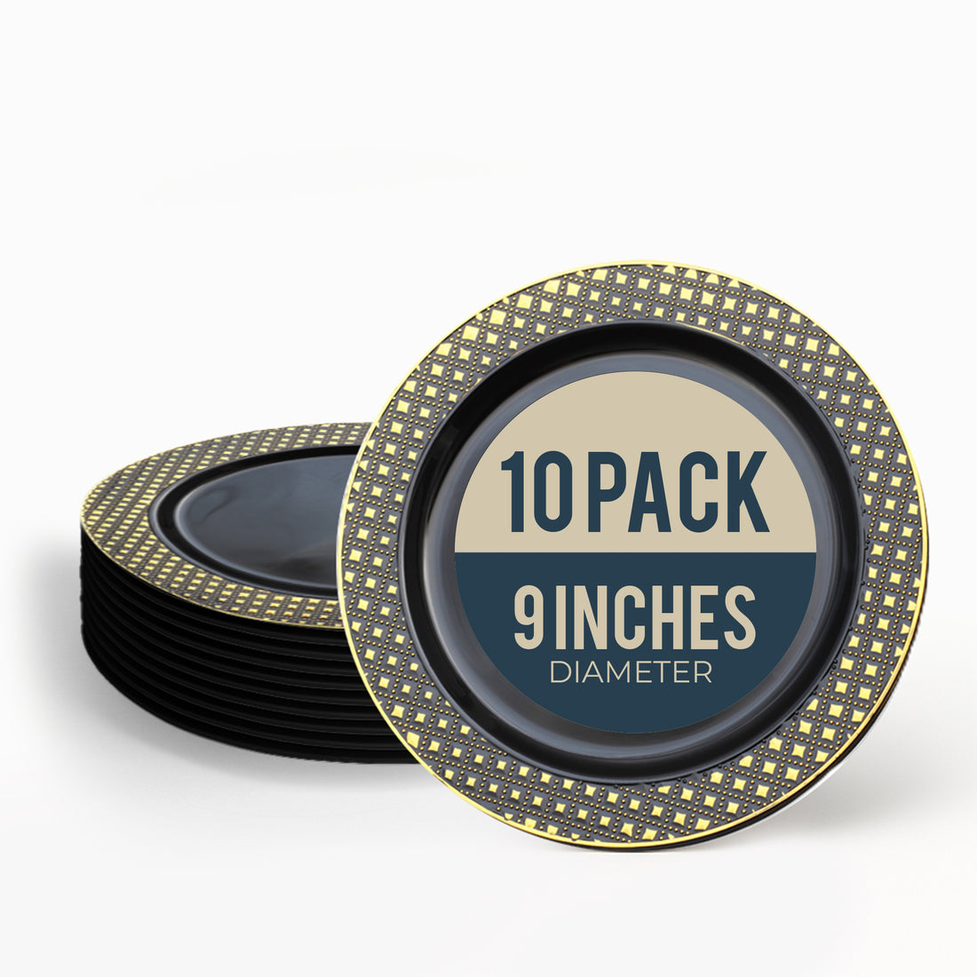 ELEGANT 9inch PLATES (10 PER PACK)