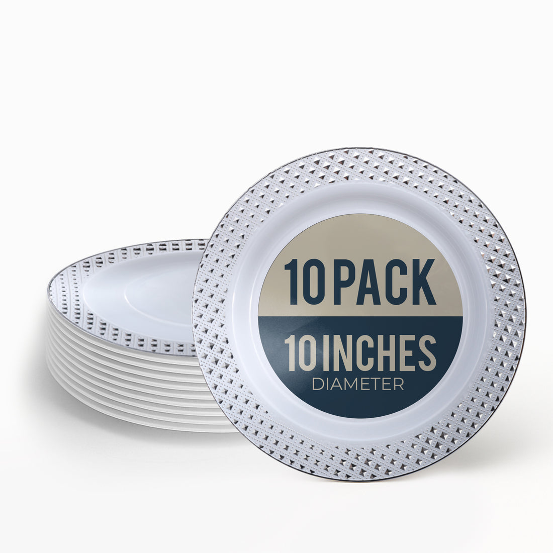 ELEGANT 10inch PLATES (10 PER PACK)